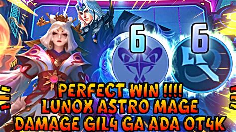 Perfect Win Lunox Mage Tanpa Elementalist Cara Main Commander Zilong Skill 2 Magic Chess