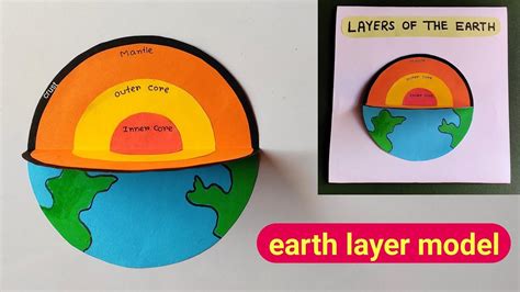 Earth layer model making for school project |Earth layer working model ...