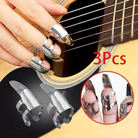 Forfar St Ck Edelstahl Finger Picks F R Gitarre Plektren Dobro Banjo