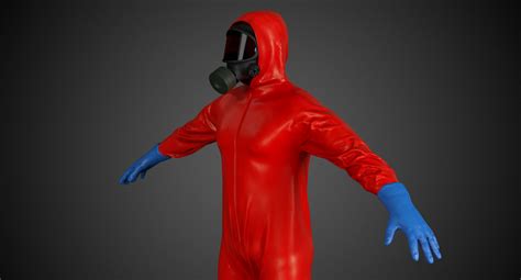 3d Hazmat Suit Model