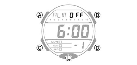 Ausschalten Eines Alarms Oder Des Stundensignals Modul Nr 3569 G SHOCK