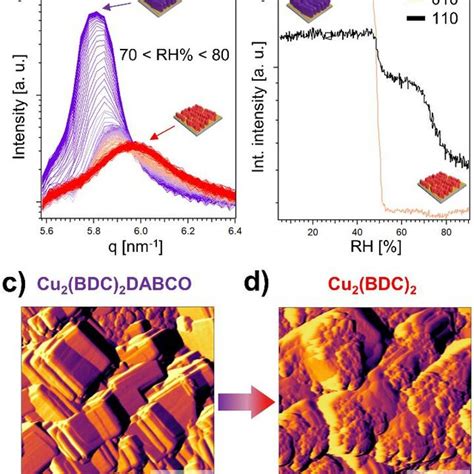 Schematic Of Heteroepitaxially Grown A D Mofs Cu Bdc