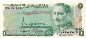 Banknote Quetzal Guatemala Printer Tdlr Issue Wor P B