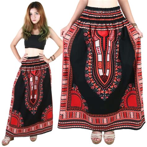 Black And Red African Dashiki Skirt For Womens Dashiki Shirt African