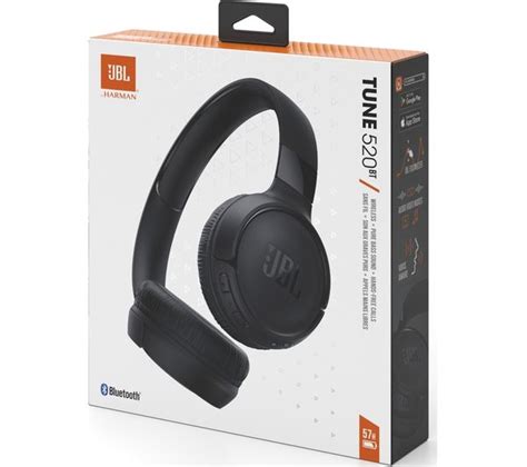 JBL Tune 520BT Wireless Bluetooth Headphones Black JBLT520BTBLKEU