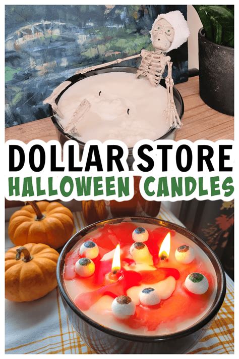 Halloween candles made from dollar tree items (1) - Refresh Living