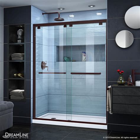 Dreamline Encore 36 In D X 60 In W Semi Frameless Bypass Shower Door