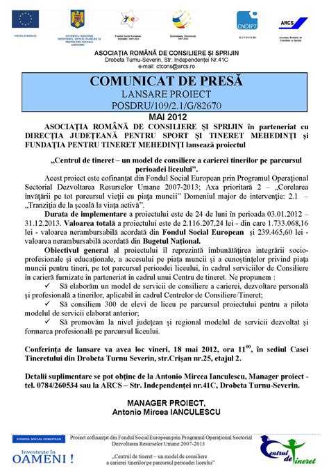 Model Comunicat De Presa Invitatie Invitație Blog