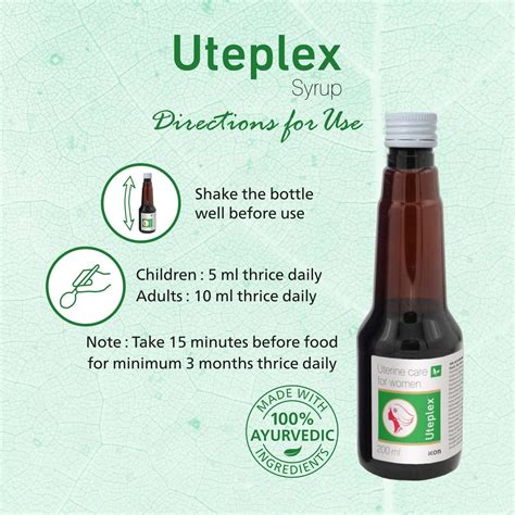 Buy Uteplex Syrup Ml Womens Health Supplement Pack Of Online