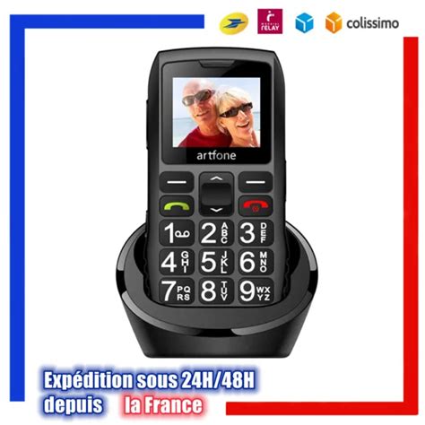 Artfone Gsm T L Phone Senior Portable D Bloqu Avec Grandes Touches