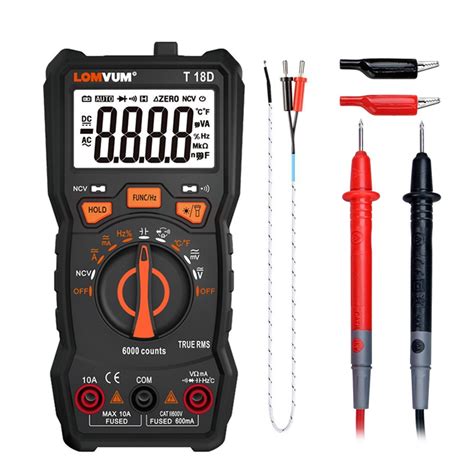 LOMVUM TRUE RMS Multimeter 6000 COUNTS High Precision Digital