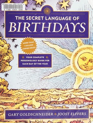 Secret Language Of Birthdays By Gary Goldschneider Open Library