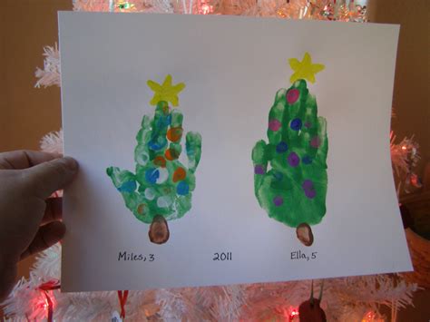 Handprint Christmas Trees