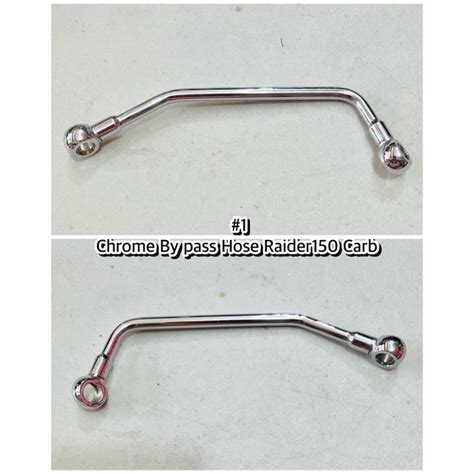 Chrome Stock Bypass Hose Raider 150 Carb Shopee Philippines