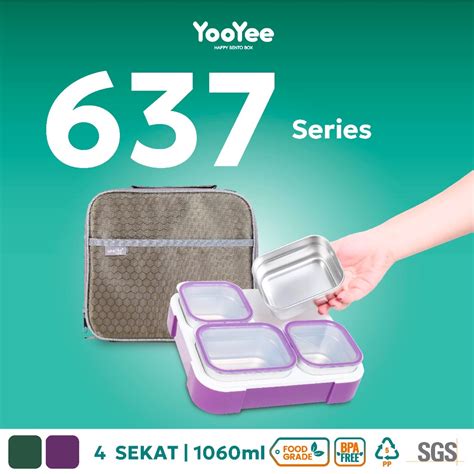 Jual Yooyee Kotak Makan Box Makanan Stainless Steel Sekat