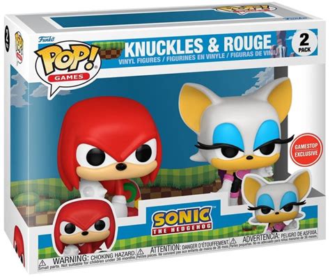 Gamestop Exclusive Knuckles And Rouge Funko Pops Revealed Sonic City