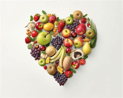 Premium Ai Image Smart Nutrition Health Concept Heart Symbol Made