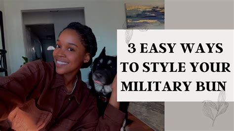 MILITARY BUN IDEAS Box Braids Edition YouTube