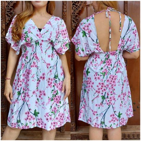 Dress Bali Maya Dres Daster Murah Kekinian Wanita Ibu Ibu Jumbo Terbaru