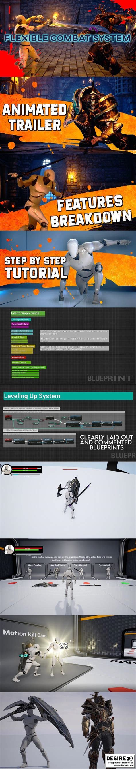 Desire Fx D Models Unreal Engine Flexible Combat System