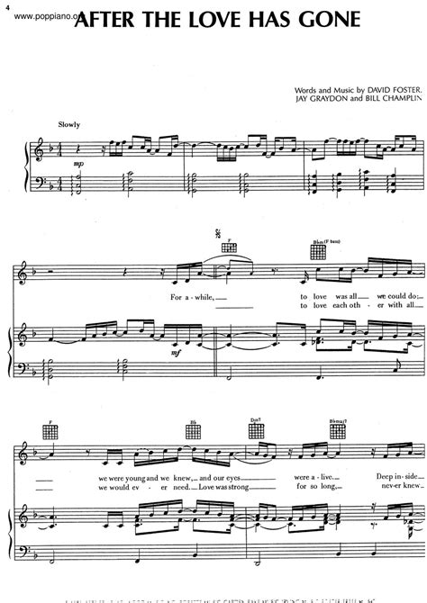 Earth Wind Fire After The Love Has Gone Sheet Music Pdf Free