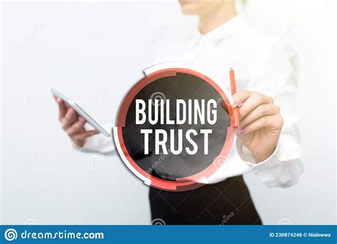 Conceptual Caption Building Trust Business Concept Activity Of