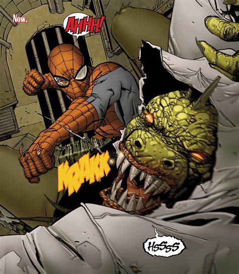 Spiderman Vs Lizard Comic