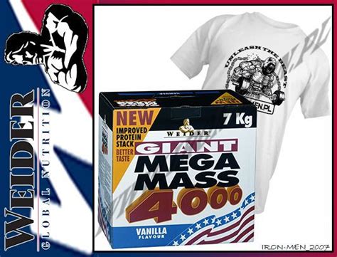 Weider Giant Mega Mass G T Shirt Wysy Ka Suplementy Dla