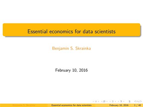 Essential econometrics for data scientists | PDF | Physics | Science