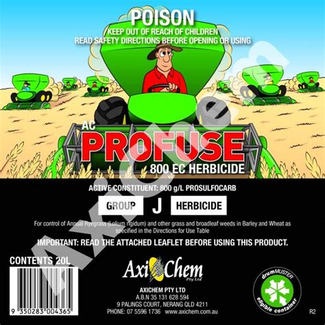 AC Profuse 800 EC Herbicide 20L AXICHEM