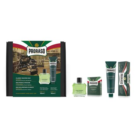 PRORASO DUO PACK Crème à raser Lotion après rasage REFRESHING