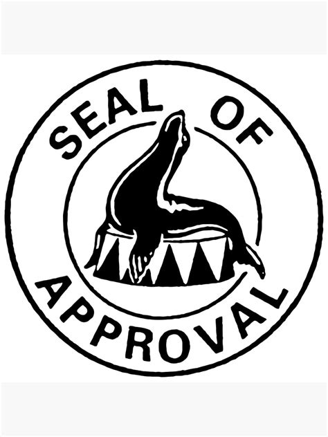 Seal Of Approval Logo Poster For Sale By Ellencrawford Redbubble