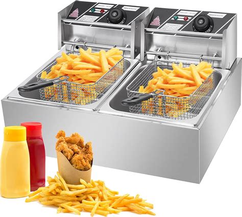 Amazon Commercial Deep Fryer With Basket W Dual Baskets