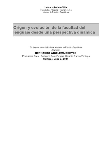 Pdf Origen Y Evolucion Del Lenguaje Vision Pinker Chomsky Dokumen Tips