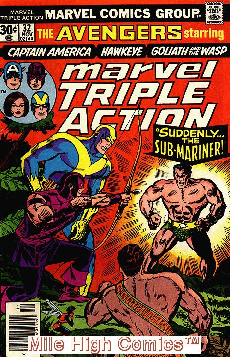 MARVEL TRIPLE ACTION 1972 Series 32 Very Good Comics Book Comic