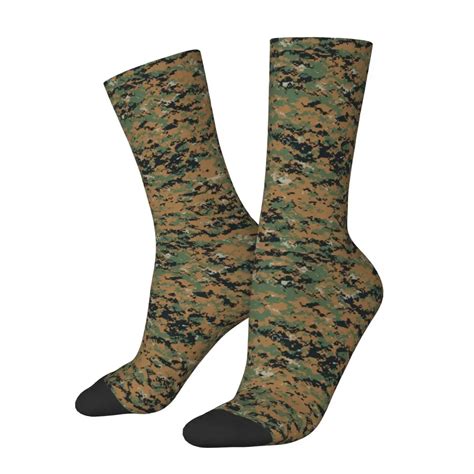 Hip Hopowy Marpat Woodland Kamufla Moro Skarpety Pi Karskie Wojskowy