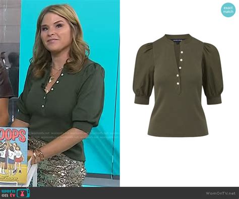 Wornontv Jennas Green Top And Sequin Skirt On Today Jenna Bush