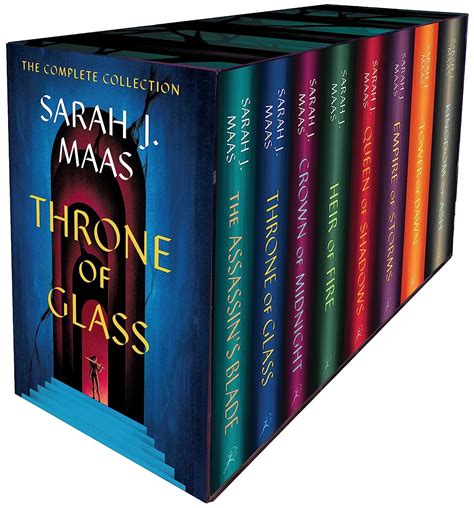 Throne Of Glass Hardcover Box Set Sarah J Maas 1 8 Maas Sarah J