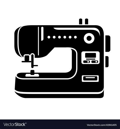 Manual Sew Machine Detailed Icon Simple Royalty Free Vector