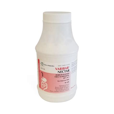 Varibar Nectar Barium Sulfates Medline