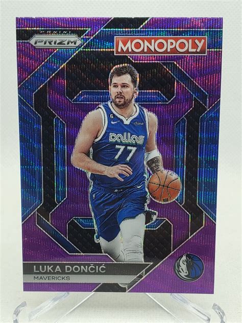 2023 24 Panini Prizm Monopoly Luka Doncic Purple Wave PS3 Mavericks