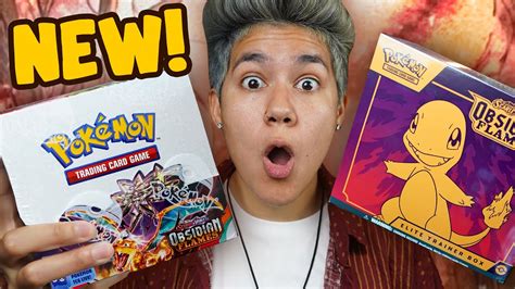 Opening New Pokemon Obsidian Flames Booster Box And Etb Youtube