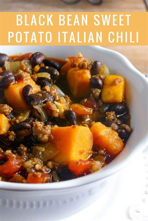 Black Bean Sweet Potato Italian Chili Life Love And Good Food