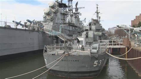 Uss The Sullivans Wwii Era Ship Tilting Into Lake Erie In 46 Off