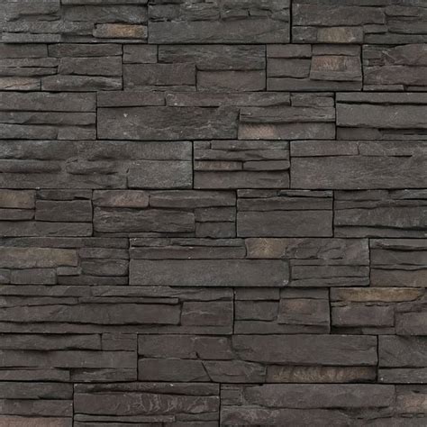 Denali Anthracite Concrete Stacked Stone Ledger Wall Panels Terrado