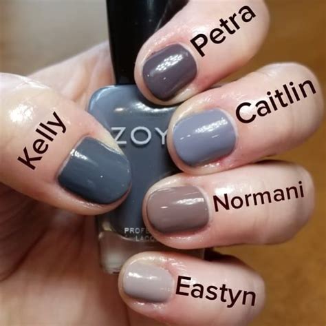 Comparison Swatches All Zoya Kelly Thumb Petra Index