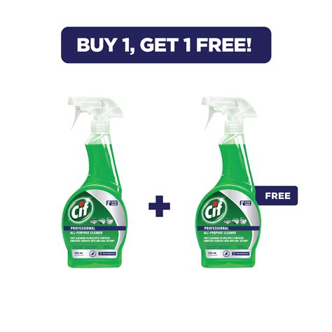 Sale Buy 1 Free 1 Cif All Purpose Antibacterial Cleaner 520ml