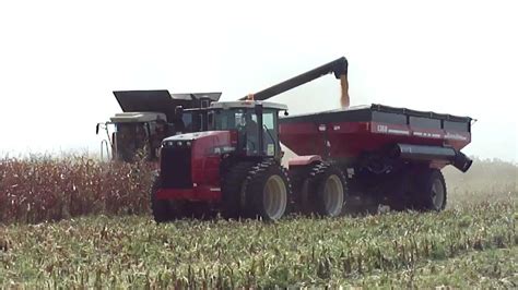 New Versatile Combine And Versatile 375 Tractor With Farm King Grain