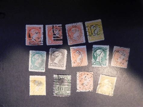 Early Canada Definitive`s All Used Duplication With Different Cancels Ebay