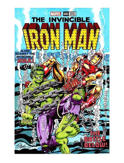 Iron Man Color Sketch Cover Recreation In Bob Layton S Bob Layton